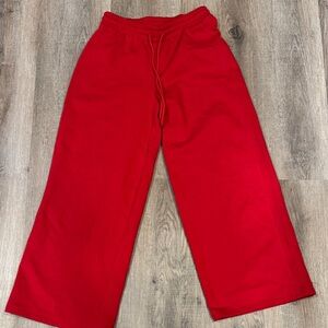 Universal thread Red Wide Leg Sewatpants Bottoms